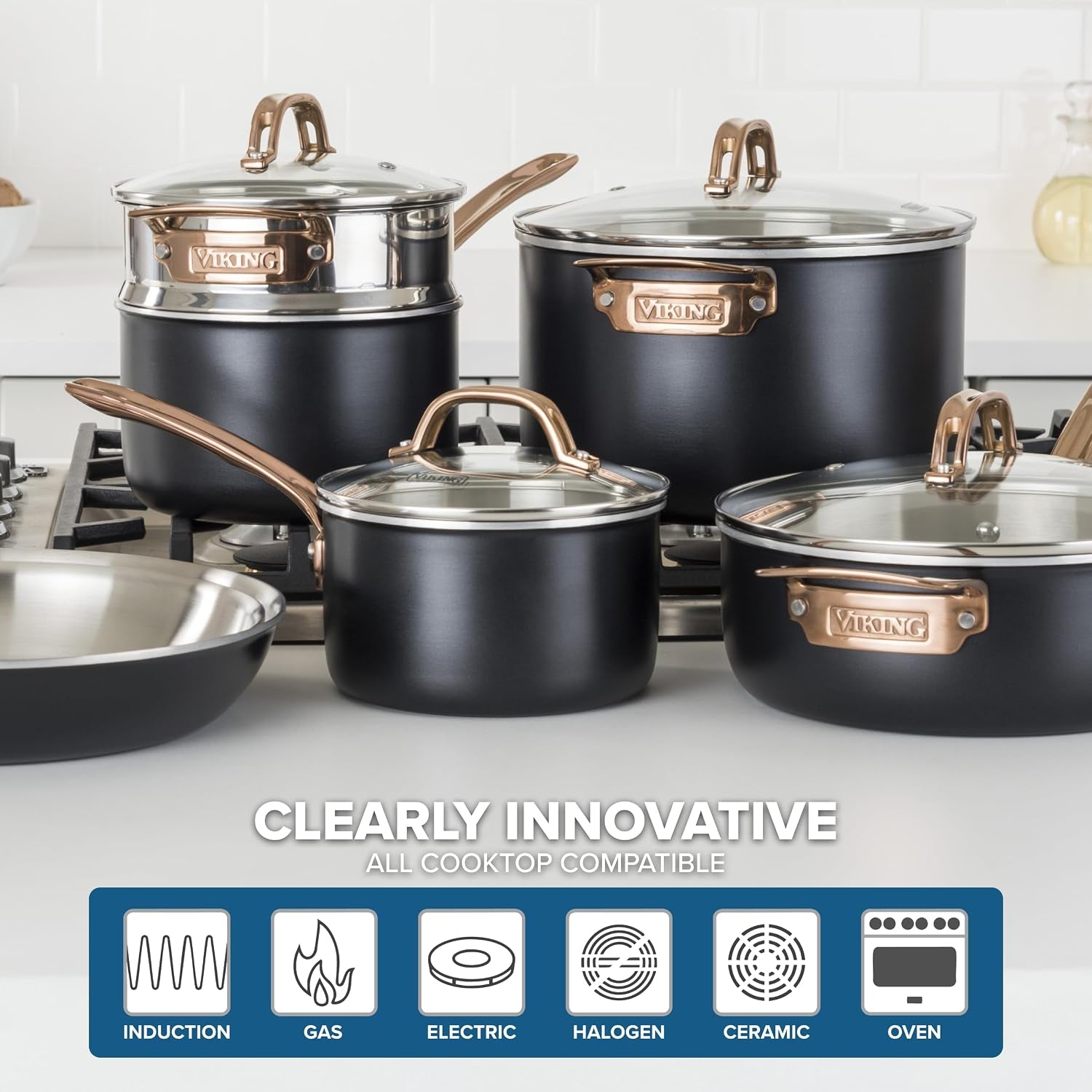 viking-3-ply-pots-and-pans-set-11-piece-stainless-steel-kitchen-cookware-with-glass-lids-black-with-copper