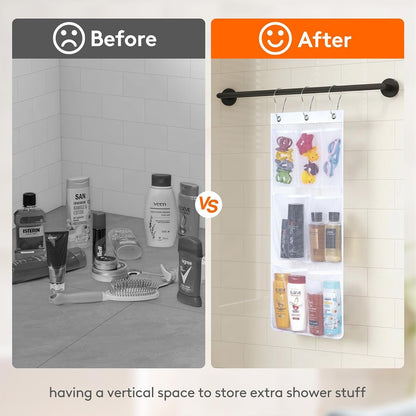 Mesh Shower Caddy, 7 Pockets Hanging Bathroom Organizer, 1 Pack7