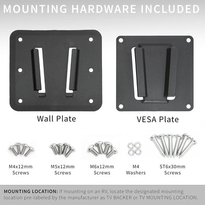 VIVO Black RV TV Mount for Screens up to 43 Inches, Mount-Vwrv1 | Anti-Rust Quick Release Plastic Polymer Mount, Low Profile Wall Bracket for Camping, VESA 100X100Mm, Holds 30 Lbs4