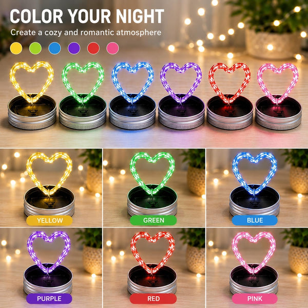 Solar Mason Jar Lid Lights Outdoor 12 Pack, Multicolor Garden Fairy Lights4
