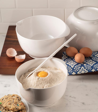 Melamine Mixing Bowl Set: 2, 3 and 4 Liters, White (3234WH)7