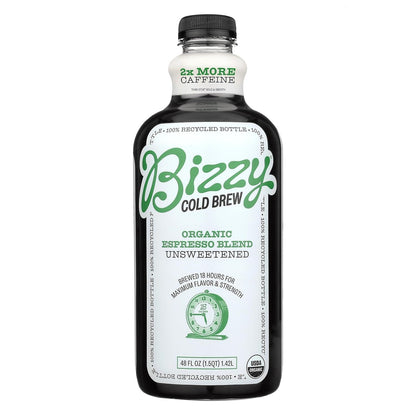 Cold Brew Coffee, Organic, Espresso Blend, Unsweetened - 48 Fl Oz | Ready to Drink Cold Brew, 273Mg Caffeine/12Oz Serving, 18-Hour Cold Brewed for Bold Flavor, 100% Arabica Coffee, 0G Sugar5