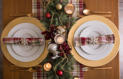 Give Thanks Plaid Fall Table Decor, Autumn & Thanksgiving Tabletop Linens, 14X72 Table Runner6