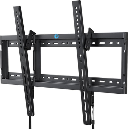 Tilt TV Wall Mount Bracket Low Profile for Most 37-90 Inch LED LCD OLED Plasma Flat Curved Tvs, Large Tilting Mount Fits 16"-24" Wood Studs Max VESA 600X400Mm Holds up to 132Lbs1