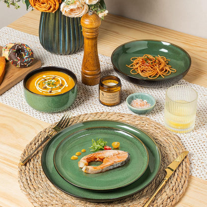 Ceramic Dinnerware Sets for 8,24-Pcs Porcelain Plates and Bowls Set4