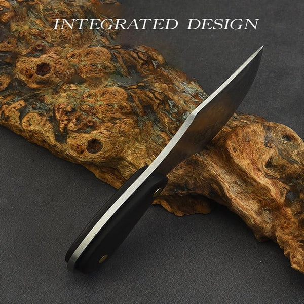 Meat Cleaver,Cleaver Knife Outdoor Multifunctional Knife Damascus Pattern Meat Cleaver Bone Cleaver Forging Knife Stainless Steel Kitchen Knife with Sheath5