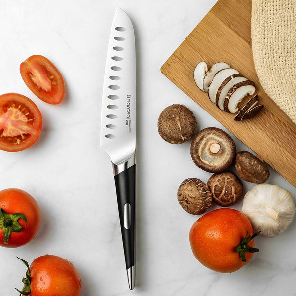 Santoku Knife - Ultra Sharp German High-Carbon Stainless Steel, 6 Inch - Mako Series with Exquisite In-Drawer Knife Block5
