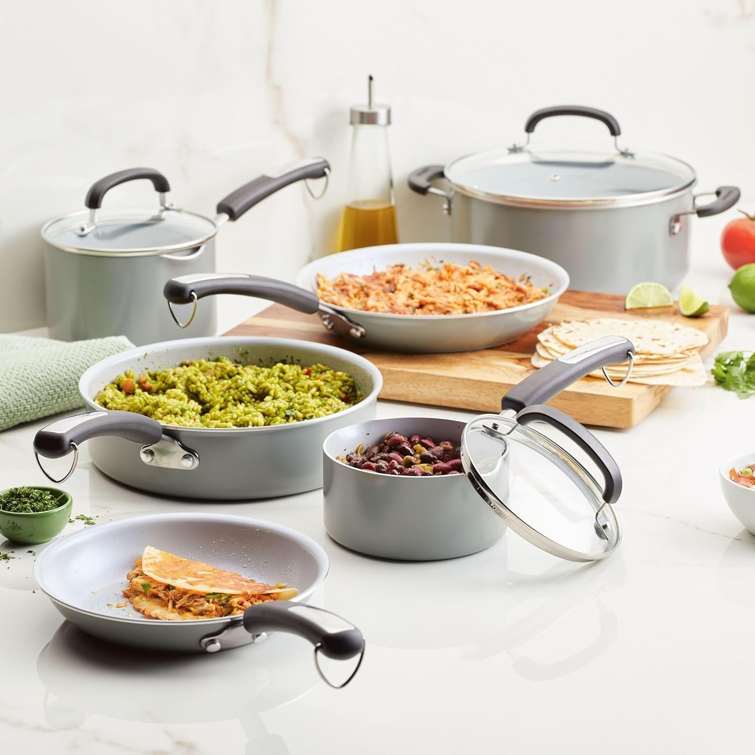 ecoadvantage-ceramic-nonstick-cookware-pots-and-pans-set-13-piece-gray