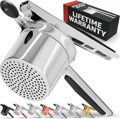 Prioritychef Large 15Oz Potato Ricer, Heavy Duty Stainless Steel Potato Masher and Ricer Kitchen Tool, Press and Mash Kitchen Gadget for Perfect Mashed Potatoes - Everytime9