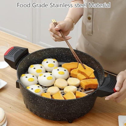 7L Capacity Micro Pressure Cooker Instant Heatint Electric Cooking Pot Household Non-Stick Maifan Stone Hotpot Boiler Steamer4