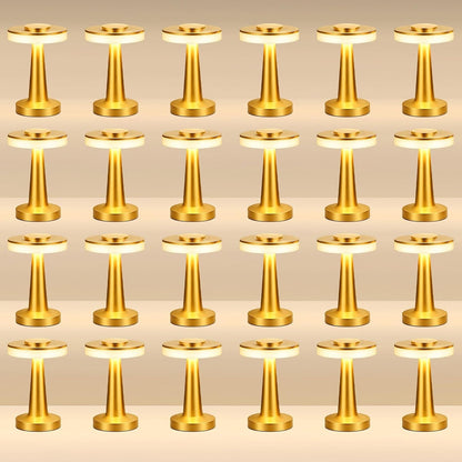 24 Pcs LED Cordless Table Lamp Bulk Rechargeable,Gold1