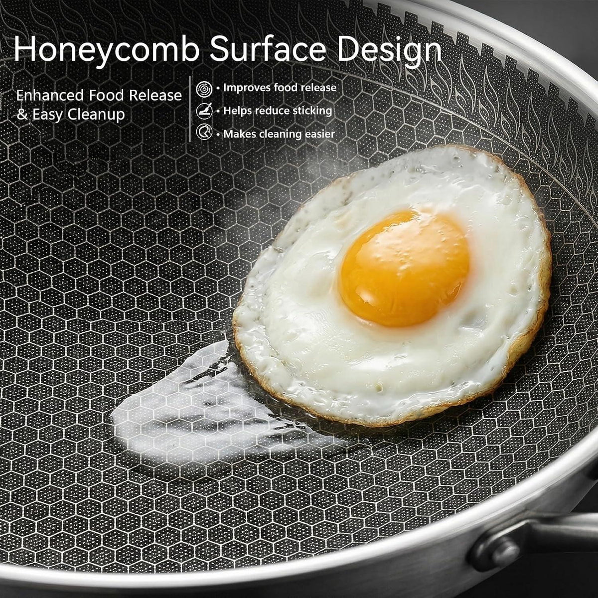 12-2-tri-ply-stainless-steel-wok-with-glass-lid-pro-grade-honeycomb-hybrid-stir-fry-pan-for-searing-tossing-uncoated-flat-bottom-chef-wok-induction-compatible-31cm
