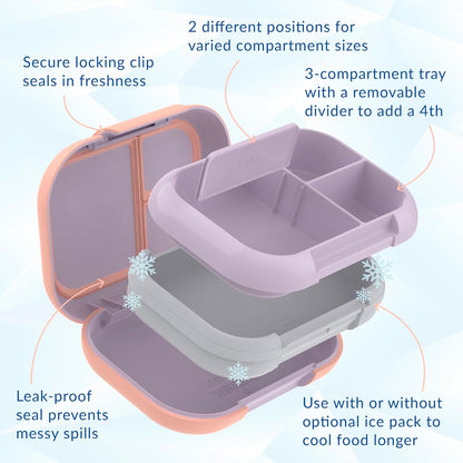 Bentgo Chill Max Leak-Proof XL Bento-Style 3 or 4 Compartment Lunch Box5