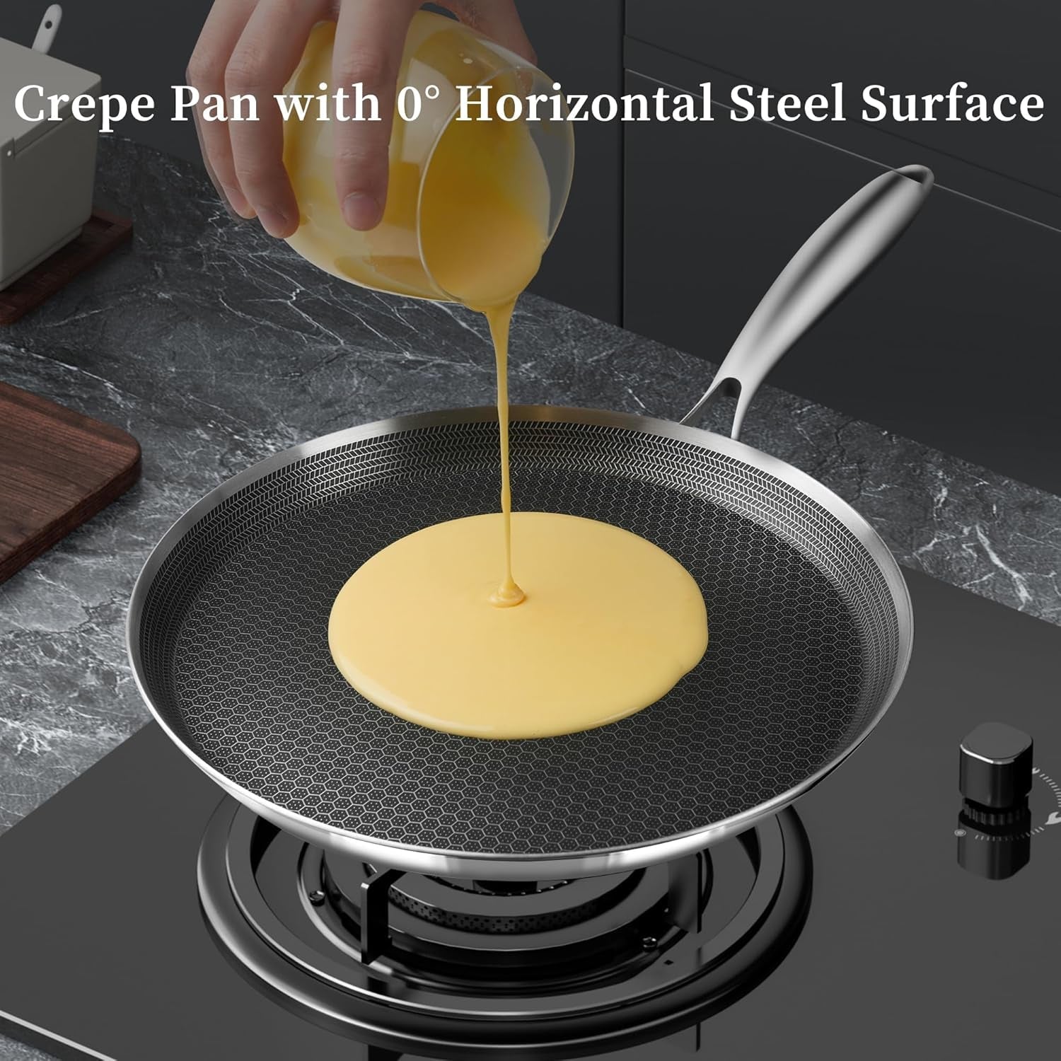 12-inch-stainless-steel-crepe-pan-nonstick-dosa-tawa-honeycomb-nonstick-coating-pfoa-free-compatible-with-all-stoves-easy-to-clean-oven-safe-dishwasher-safe