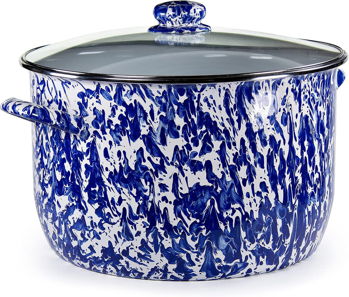 enamelware-soup-or-stock-pot-18-quart-cobalt-swirl