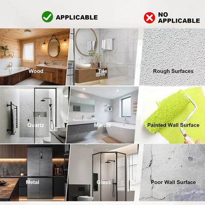 Adhesive Shower Caddy Adhesive Replaycement for Wall Mount Shower Caddies7