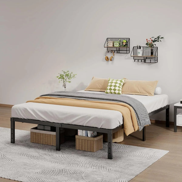 Metal Bed Frame Full Size - 14 Inch Heavy-Duty Full Platform Bed Frame No Box Spring Needed, Easy Assembly, Noise-Free, Sturdy Mattress Foundation, Underbed Storage Space4
