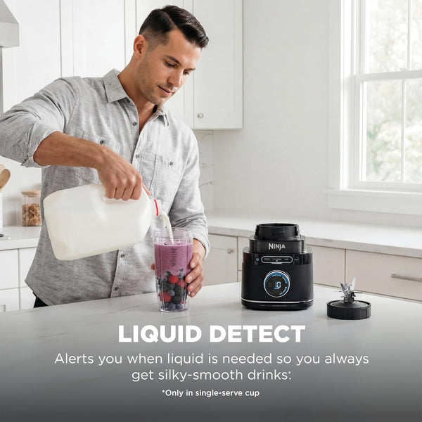 Ninja Kitchen System, Blendsense Tech, 72 Oz, 1800PW, Black, TB401 | Blendsense Tech for Smoothies, Cookie Dough, Salsa & More. 8-Cup Processor Bowl, 24-Oz Cup, 1800 Peak Watts.6