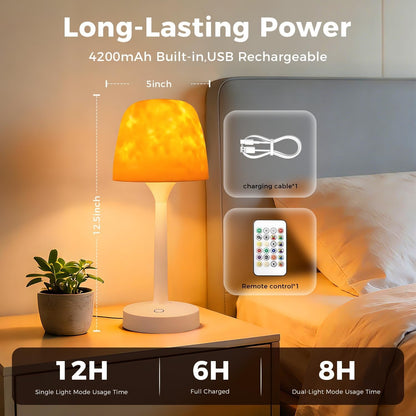 Waterproof Shower Lamp Rechargeable LED Ocean Projector Outdoor Table Lamps7