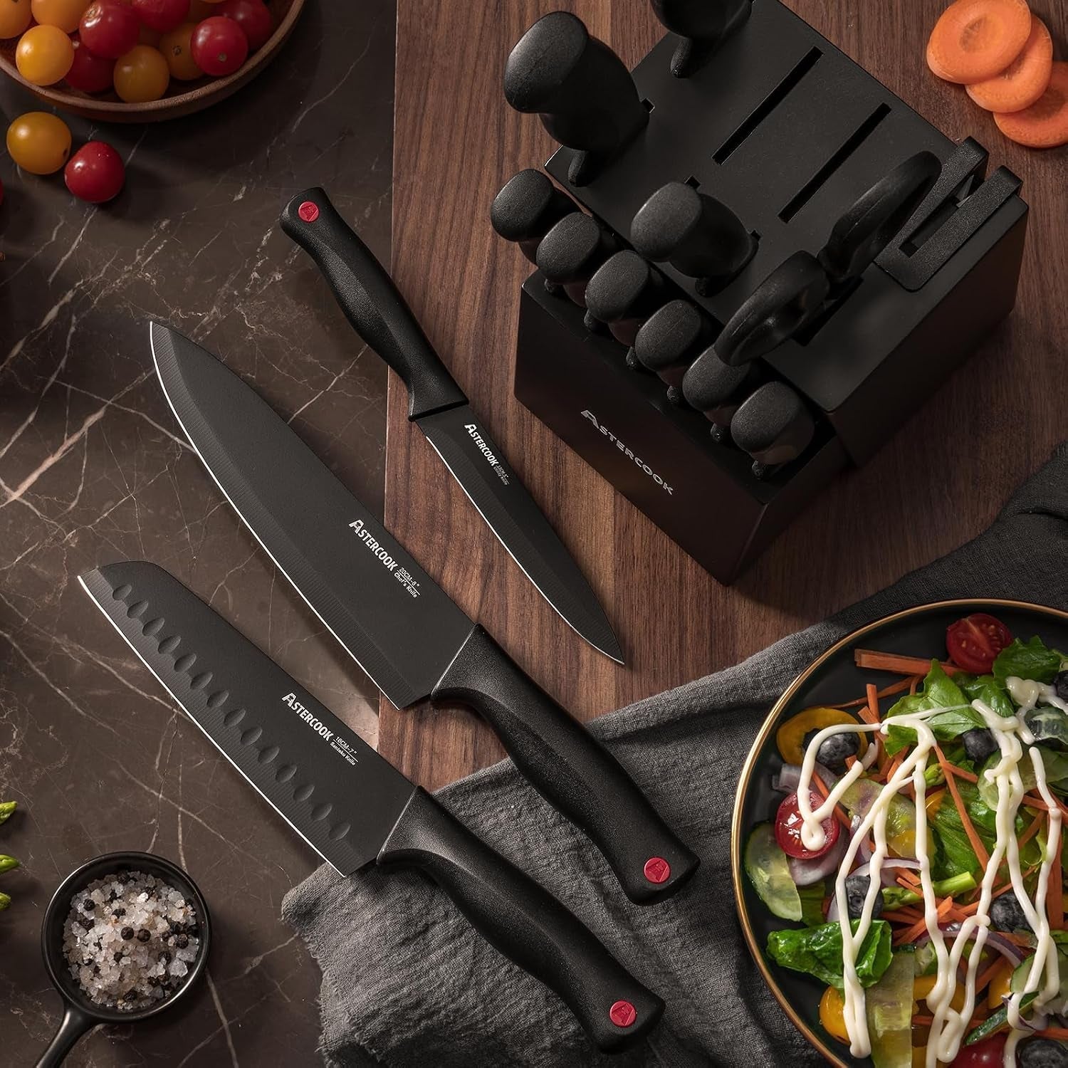knife-set-for-kitchen-with-block-and-sharpener-15pcs-german-stainless-steel-kitchen-utensils-set-dishwasher-safe