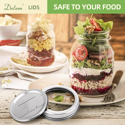 ® 72Pcs Canning Lids Regular Mouth, Premium Mason Jar Lids for Ball, Kerr Jars - Food Grade Material, 100% Fit & Airtight for Regular Mouth Mason Jars5