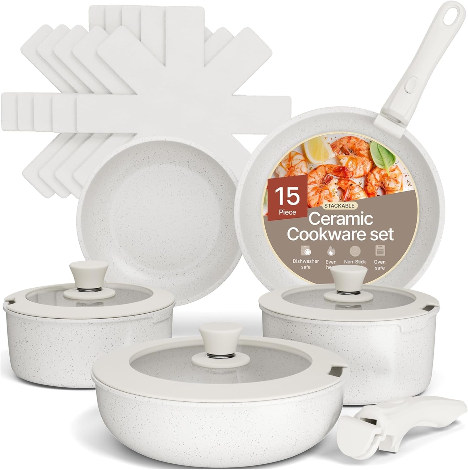 bakken-15-piece-non-stick-cookware-set-with-detachable-handles-granite-stackable-pots-and-pans-set-dishwasher-safe-oven-safe-and-compatible-kitchen-essential-for-all-stoves-cream