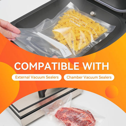 Vacuum Sealer Bags 6"X10", 200 Pint Bags, Fits Food Saver Sealers8