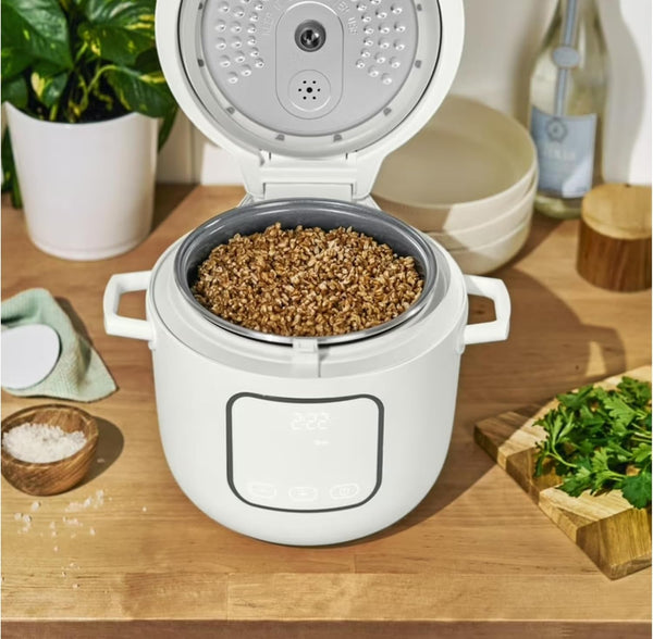 14-Cup Electric Rice Cooker with Automatic Keep Warm and Removable Nonstick Pot for Home Cooking (White)8