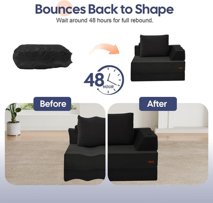 Folding Sofa Bed, Foldable Couch for Bedroom9