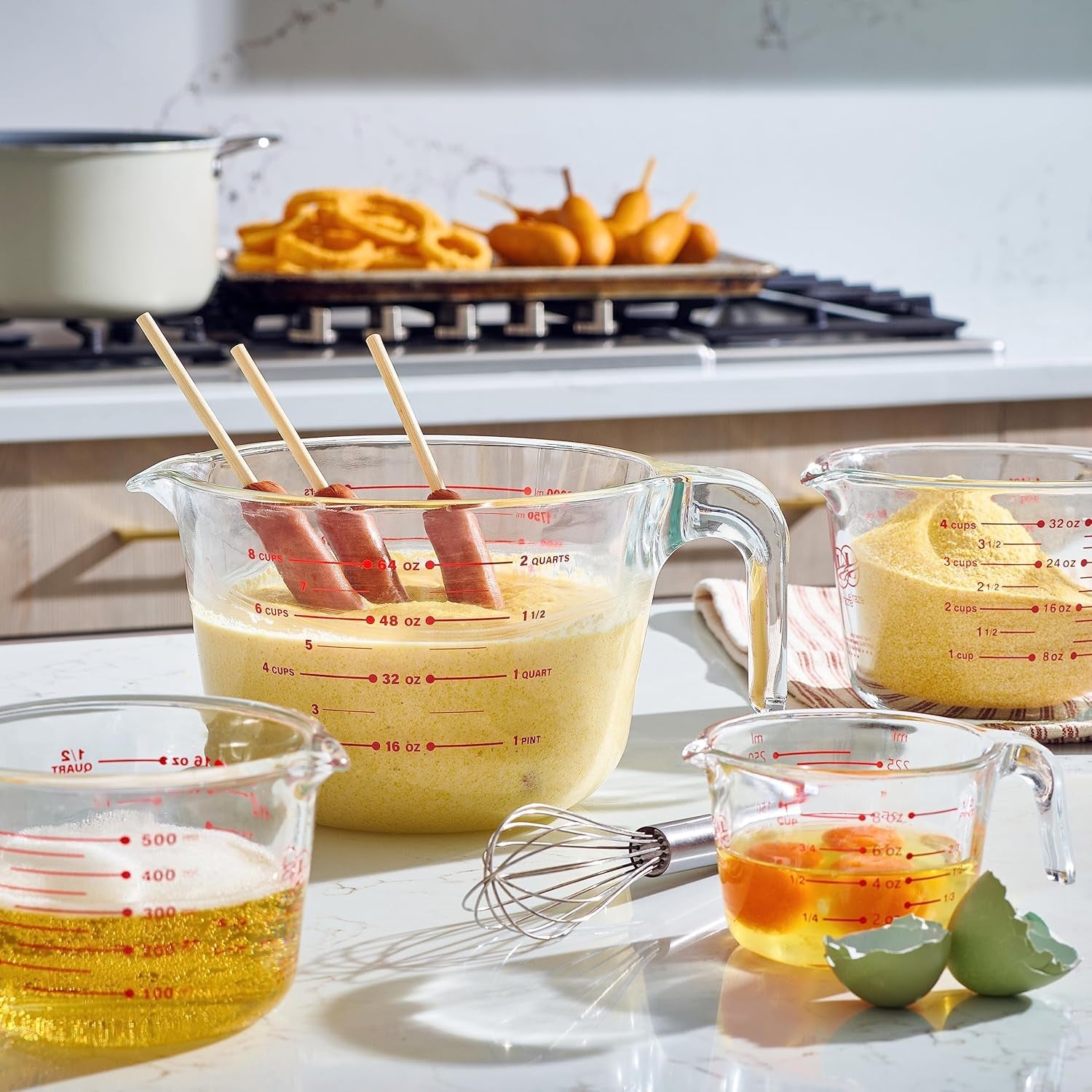 le-raze-glass-measuring-cups-set-of-4-heat-resistant-easy-read-measurements-ergonomic-handle-pour-spout-dishwasher-safe-kitchen-bakeware-liquid-batter-mixing-bowls-1-cup-2-cup-4-cup-8-cup