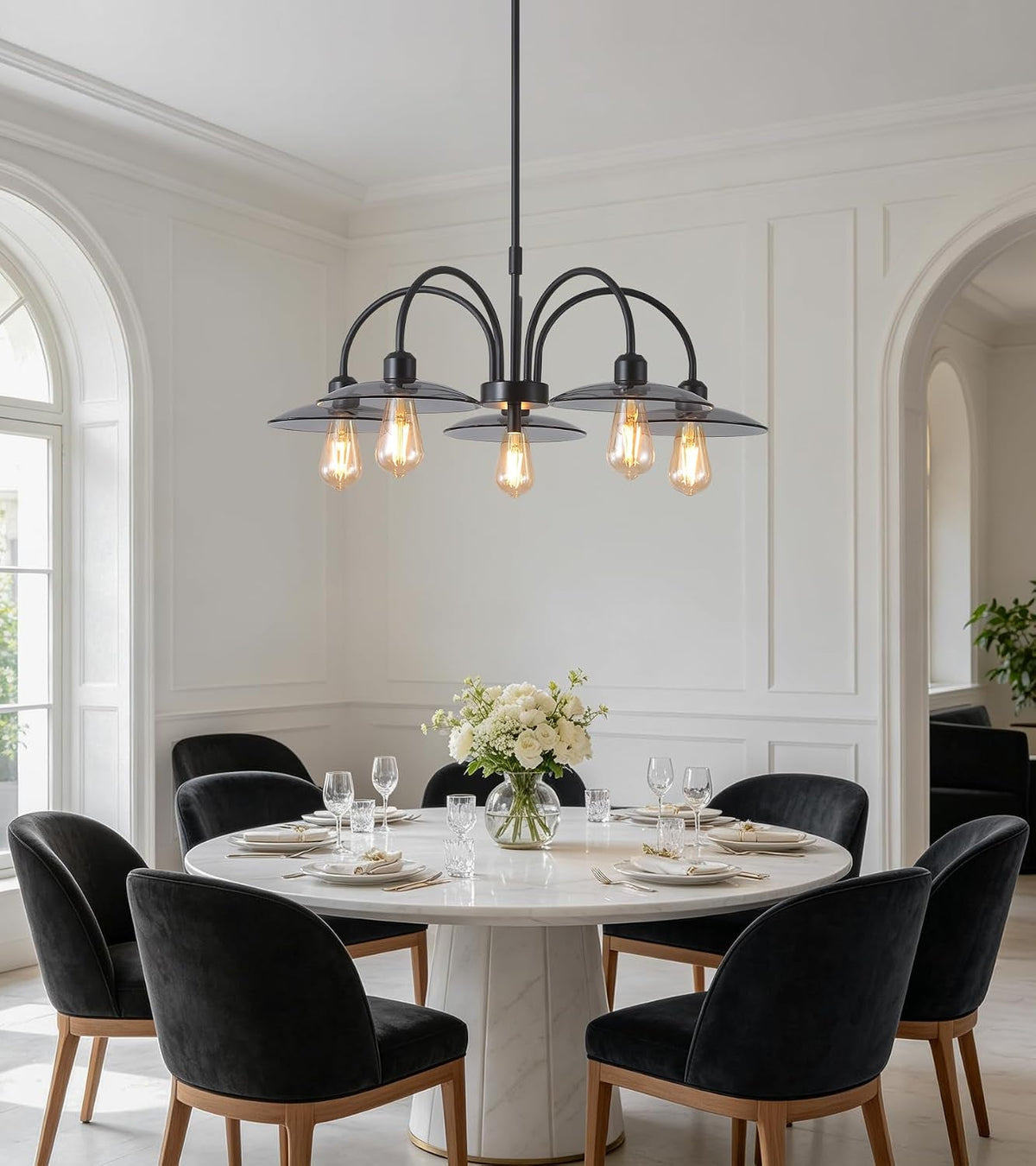 black-farmhouse-chandelier-glass-hanging-light-fixture-for-dining-room