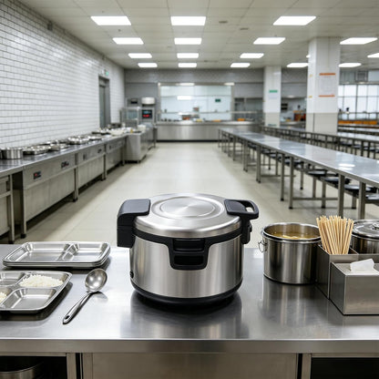 20Qt Electric Rice Warmer Stainless Steel Commercial Rice Warmer | (Not Rice Cooker), Capacity 30-45 Persons, Dual Temperature Control Food Warmer for Restaurants, Hotels , Snack Bars3