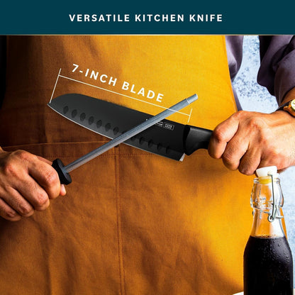 Santoku Knife with Sheath - High Carbon Stainless Steel Knife5