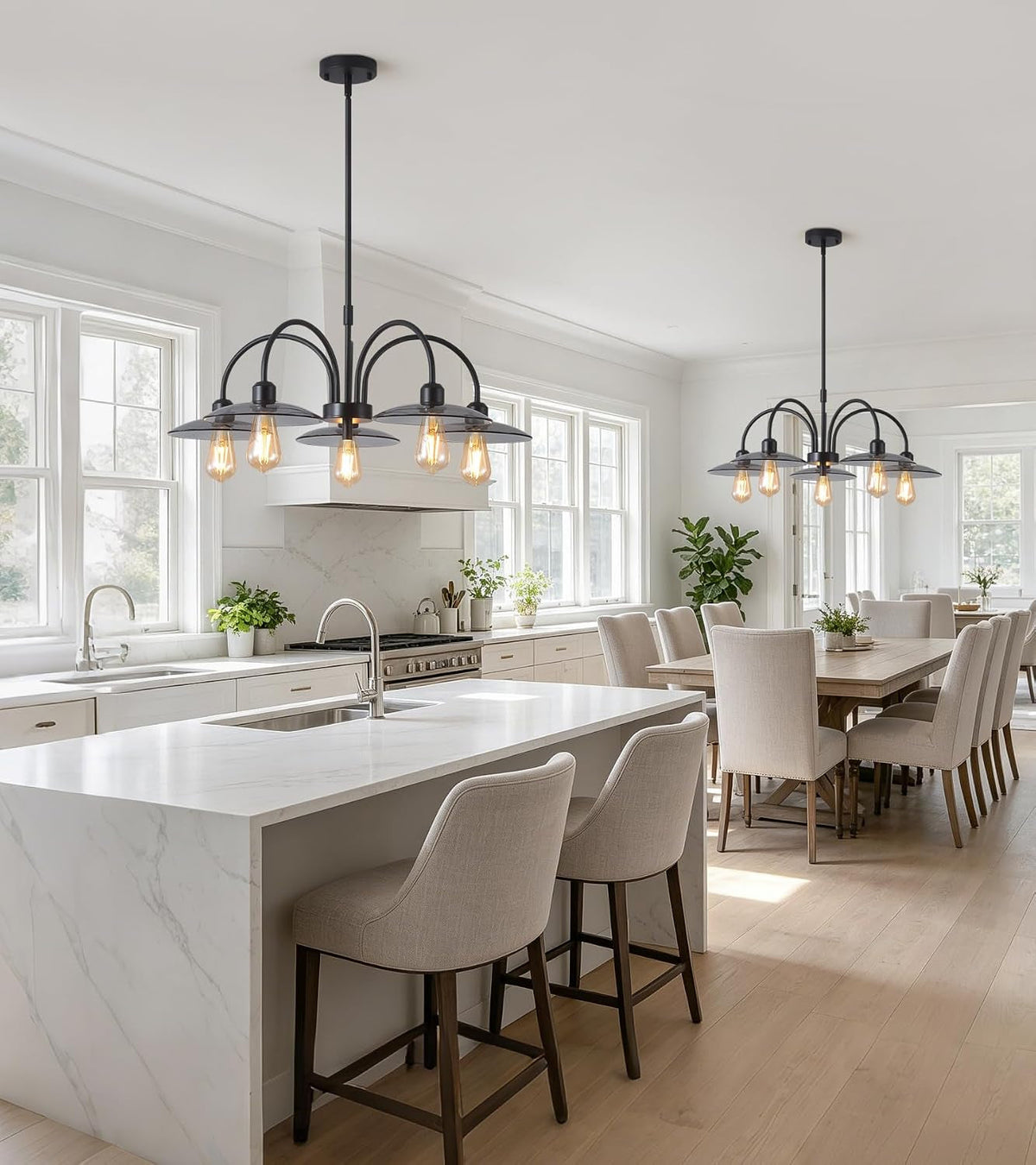 black-farmhouse-chandelier-glass-hanging-light-fixture-for-dining-room
