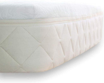 Organic Hybrid Mattress - Natural Latex Mattress with Encased Coil Layers - Medium Firm, Pressure Relieving - Bed-In-A-Box - King8