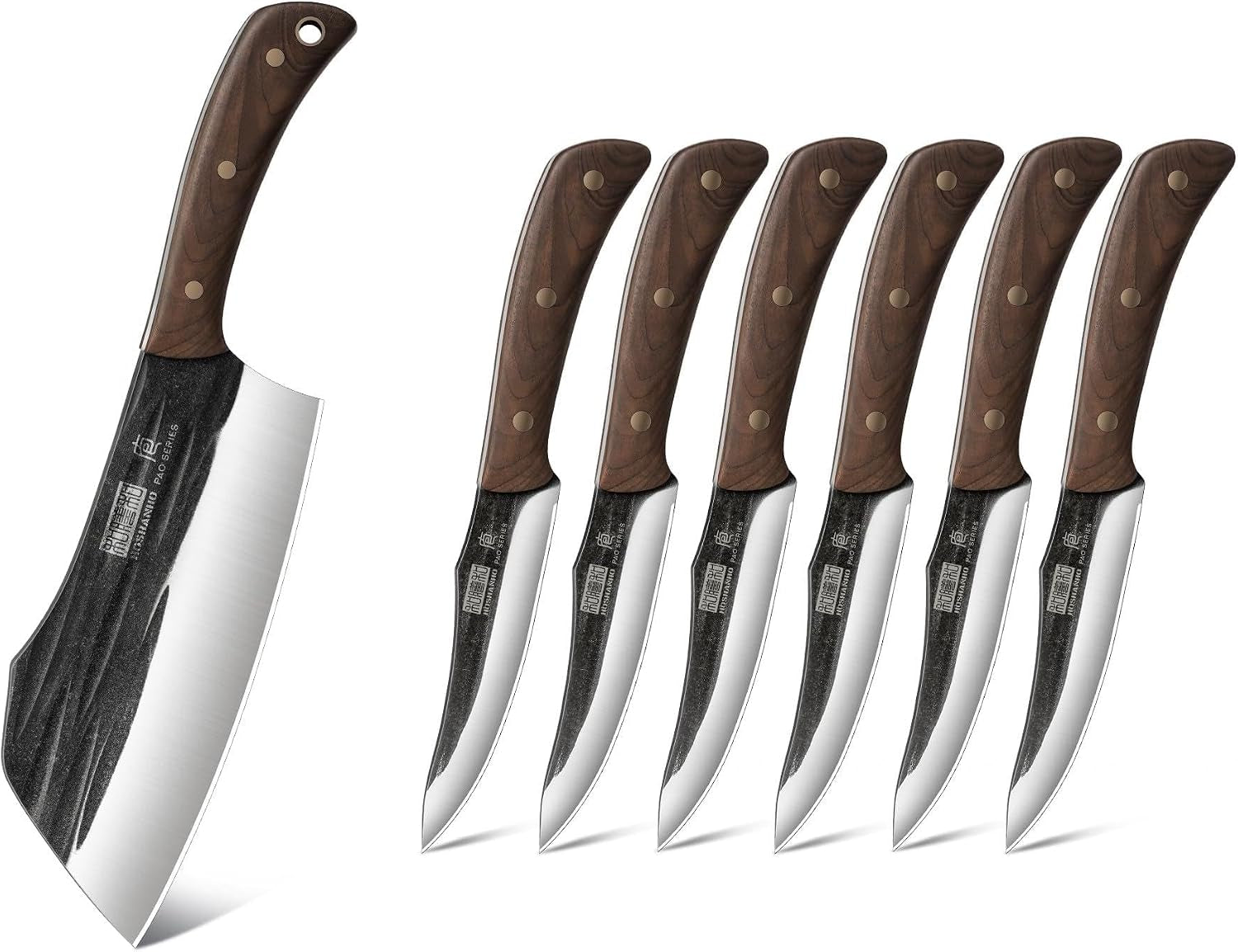 7-meat-cleaver-knife-ultra-sharp-chopper-vegetable-knives-steak-knives-set-of-6-sharp-4-5-non-serrated-steak-knife-set