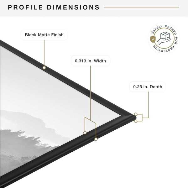 Original Poster Frame, 20X28, Black, Gallery Wall, 2-Pack7