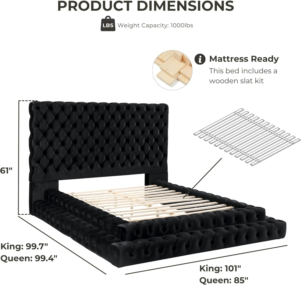 sable-fabric-upholstered-step-up-king-size-platform-bed-with-oversized-headboard-deep-button-tufting-no-box-spring-required-for-bedroom-guest-room-black