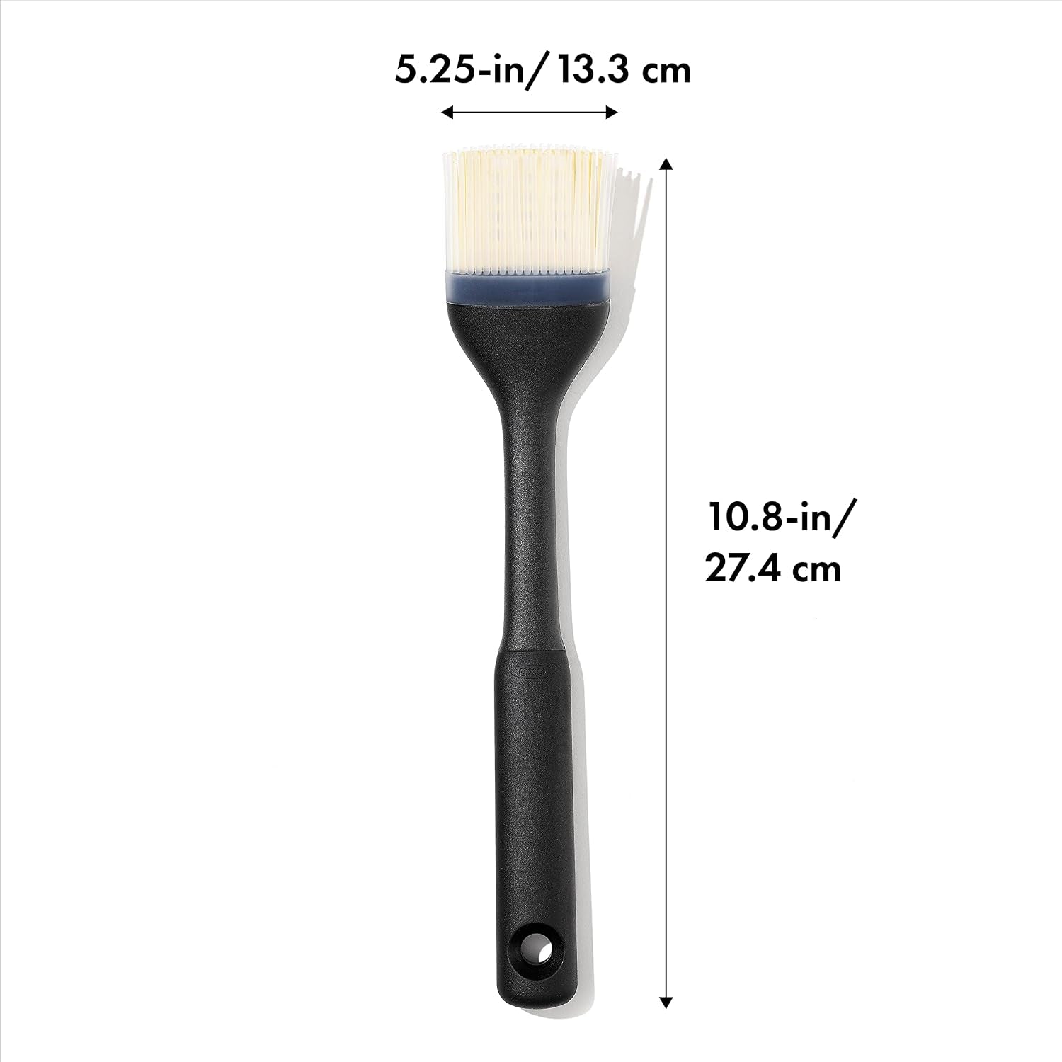 oxo-good-grips-silicone-basting-pastry-brush-large-10-8-in-unique-bristle-design-wont-retain-odors-clump-patented-center-hole-bristles-hold-liquids-heat-resistant-dishwasher-safe