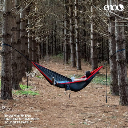 Atlas Suspension System - Tree Strap for Hammock - Accessories for Camping, Hiking, and Backpacking - Black/Royal7