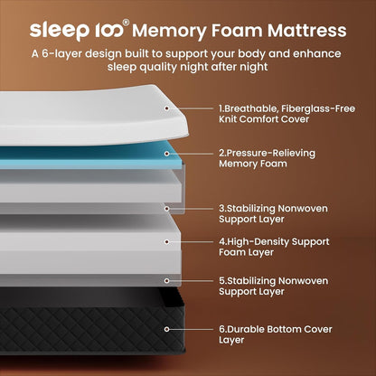 Extra Firm Queen Mattress 14" - Memory Foam Mattress for Spinal Alignment2
