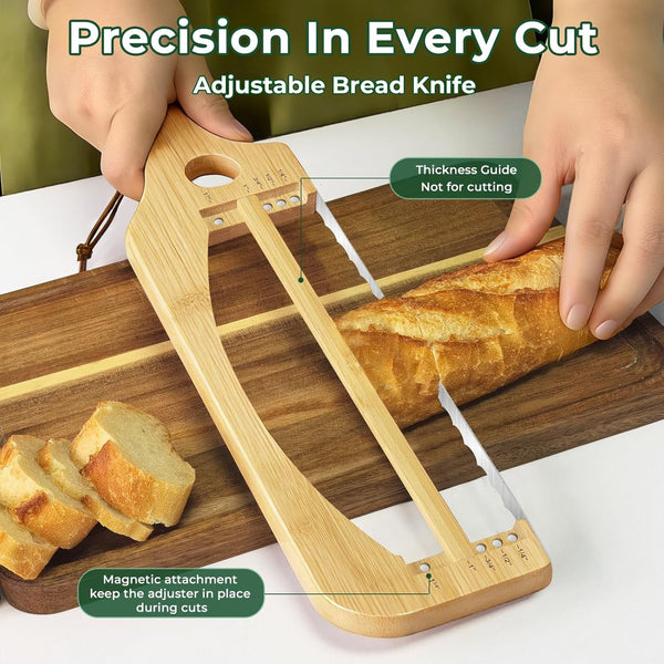 Adjustable Bread Knife for Homemade Bread, Sourdough Bread Slicer2