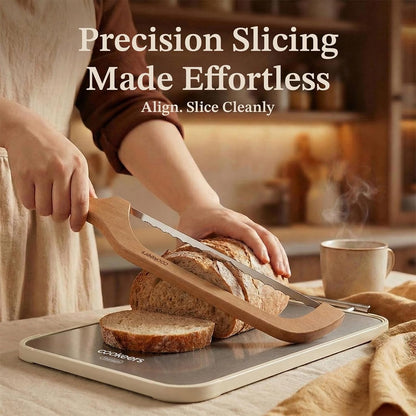 Sourdough Bow Bread Knife –Large Bread Slicer for Homemade Bread with Serrated Stainless Steel Blade, Even Slice Cutter for Baguettes, Bagels, Thoughtful Bread Lame,Gift for Bread Lovers2