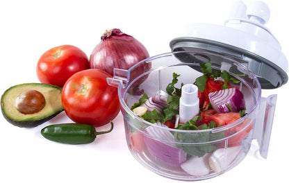Salsa Maker, Food Chopper, Mixer and Blender -  Manual Food Processor1