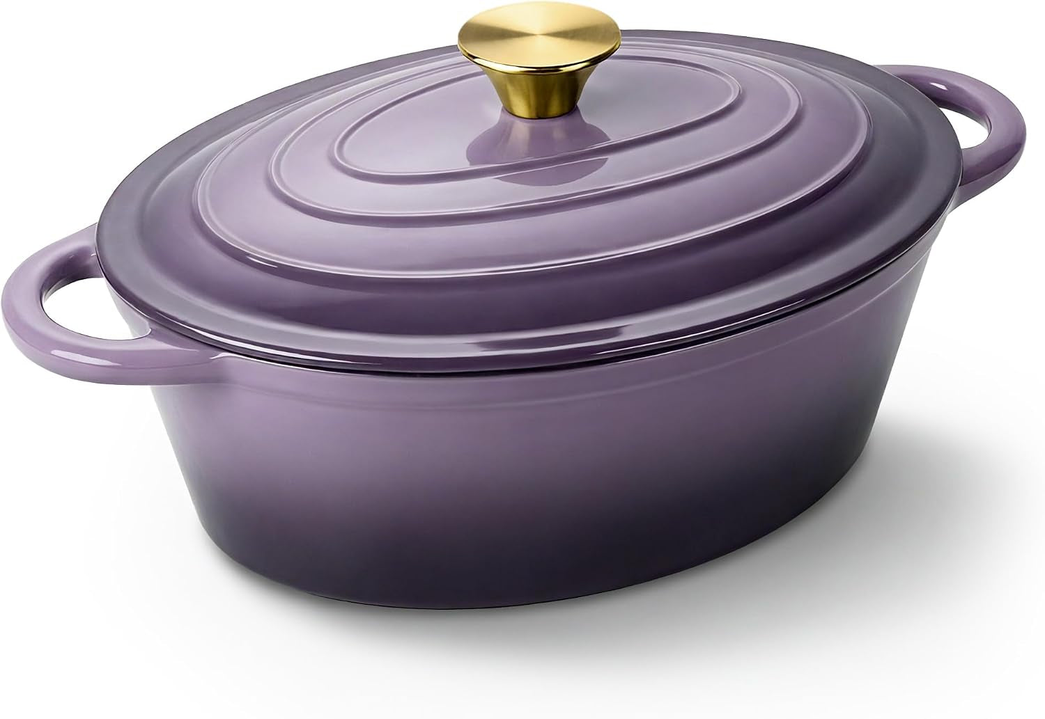 oval-dutch-oven-for-bread-baking-4-5-quart-non-stick-enameled-cast-iron-dutch-oven-pot-with-lid-oven-safe-oval-casserole-with-lid-up-to-500-f-for-baking-braising-stews-roasting-purple