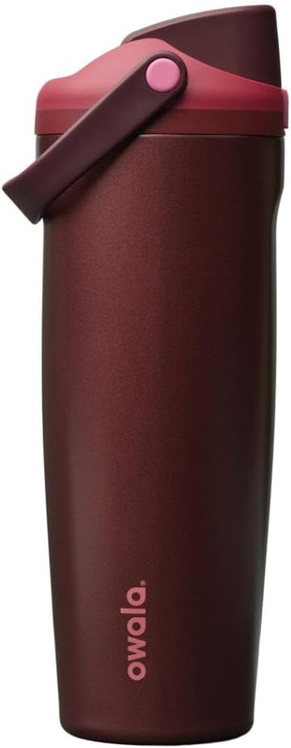 Owala Freesip Sway Stainless Steel Water Bottle 30 Oz Black Cherry1