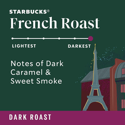 Starbucks K-Cup Coffee Pods, Dark Roast Hot or Iced Coffee, French Roast, 96 Keurig Pods3