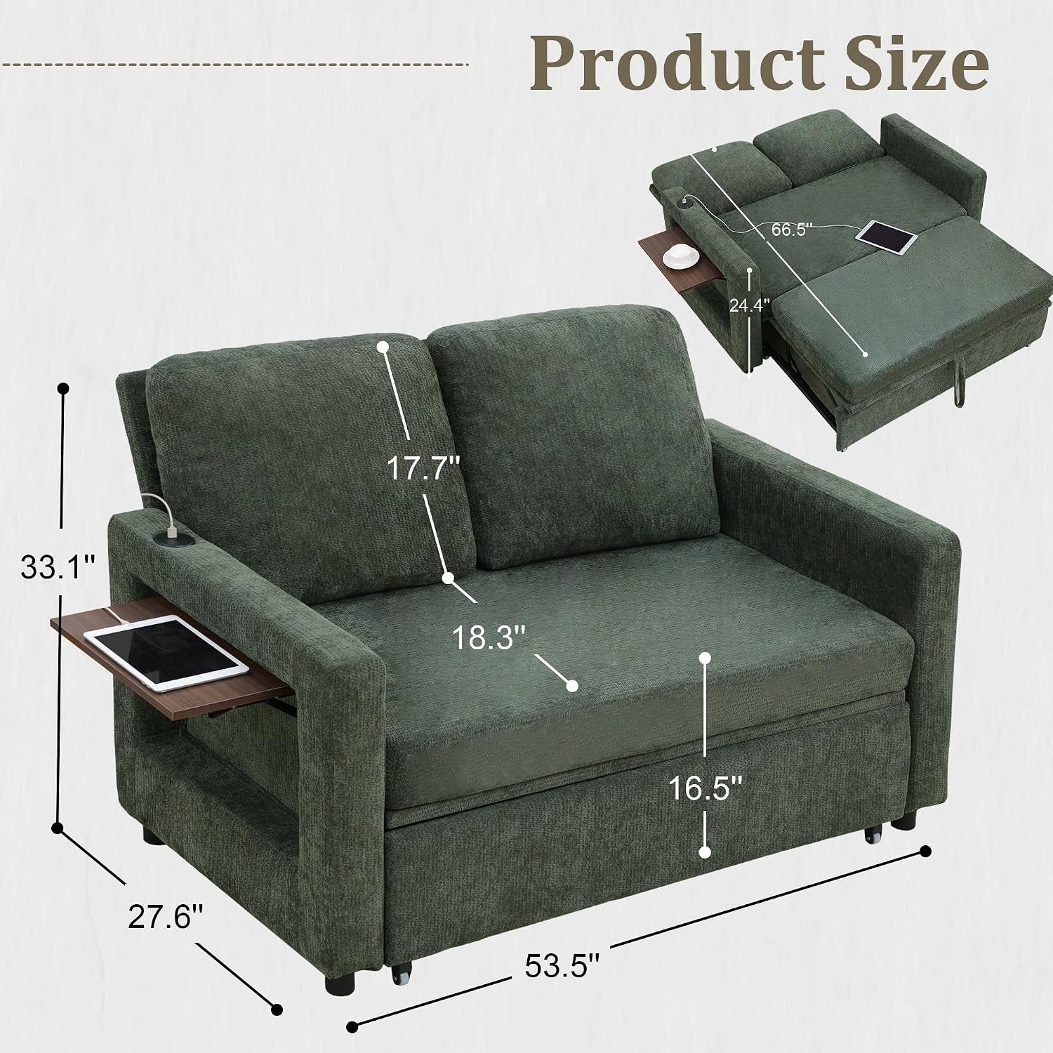 3-in-1-folding-convertible-sleeper-sofa-bed-pull-out-couch-with-side-pockets-usb-port-side-table-loveseat-sofa-bed-with-adjustable-backrest-for-living-room-bedroom-66-darkgreen-2-seat
