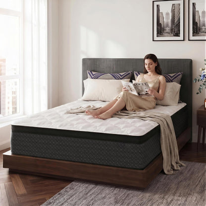 Queen Size Mattress,10" Thickness Hybrid Memory Foam Mattress in a Box9