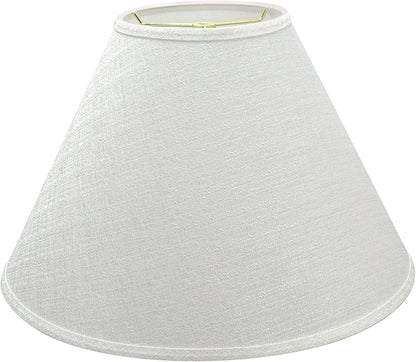Transitional Hardback Empire Shaped Spider Construction Lamp Shade, 18" Wide (7" X 18" X 12 1/2"), off White1